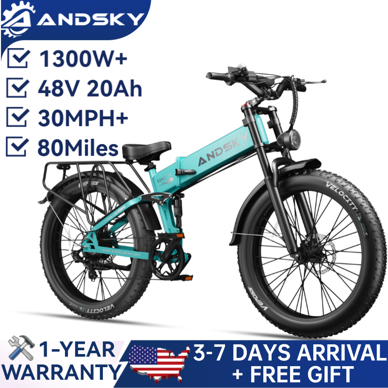 Commuting On Mountain Bike - Bicicleta Elétrica Dobrável ANDSKY Forge 26