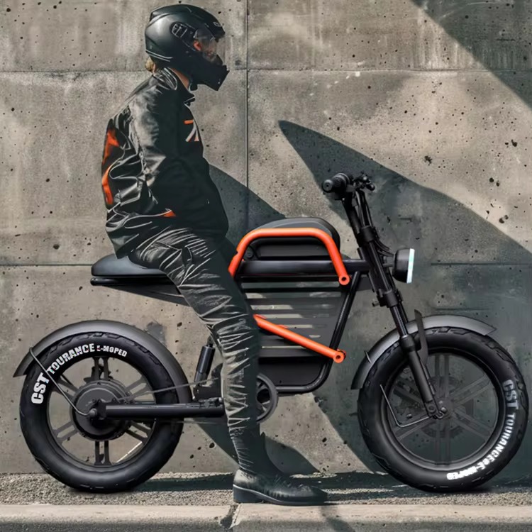 Commuting With Road Bike - Motocicleta Elétrica 60V 20Ah com Pneus