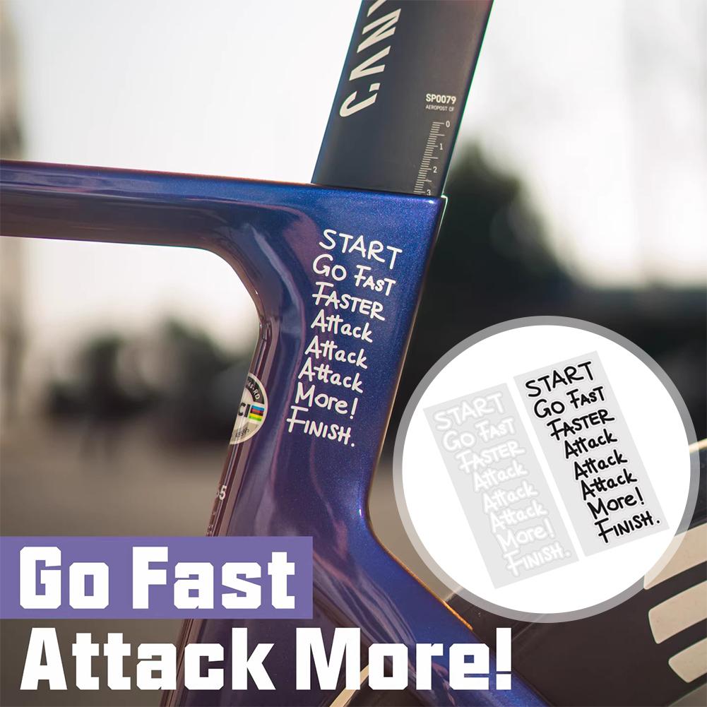 Cycling Quote - Adesivo de Vinil Impermeável com Citação