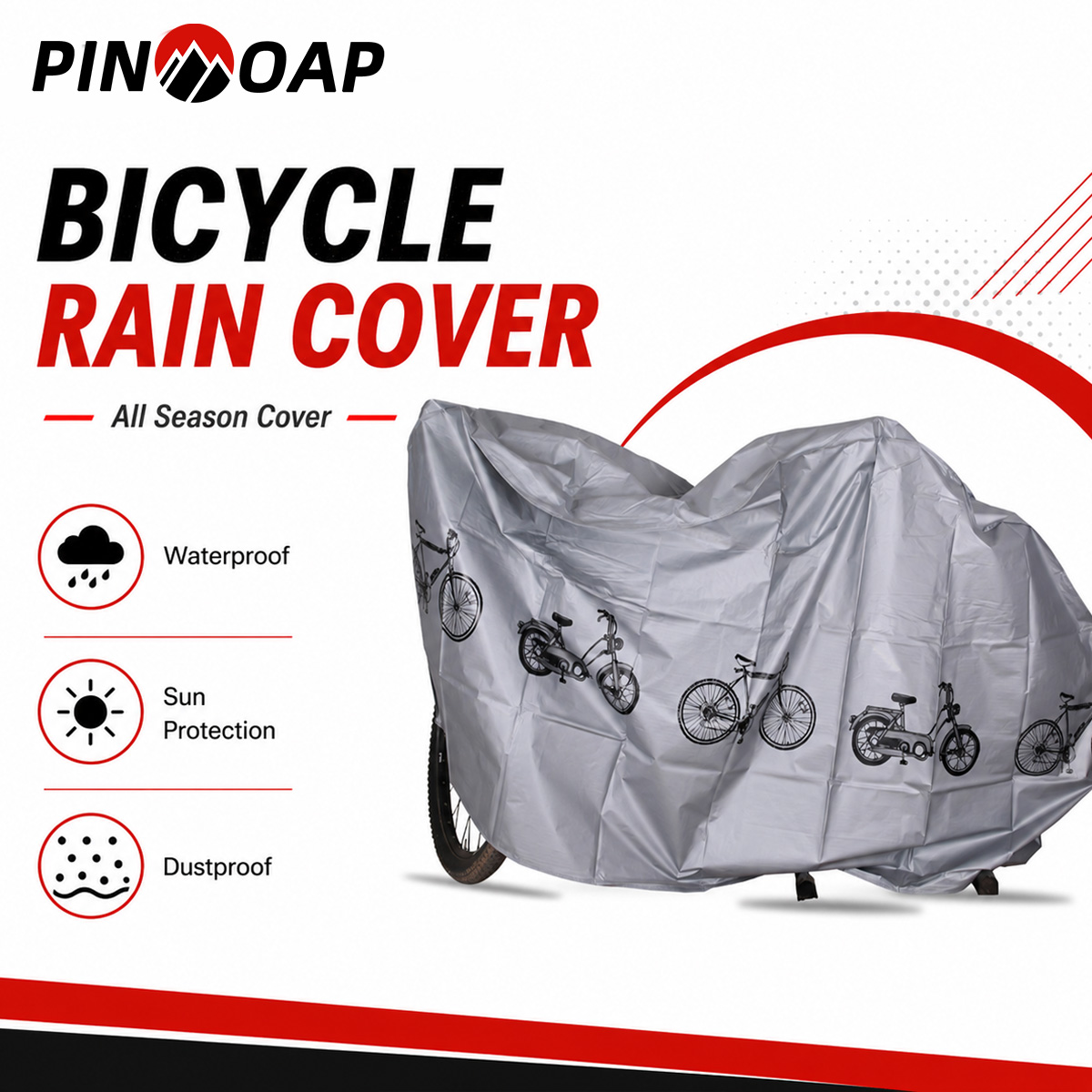 Cycling Commuter Backpack Waterproof - Capa de Chuva Universal para Bicicleta