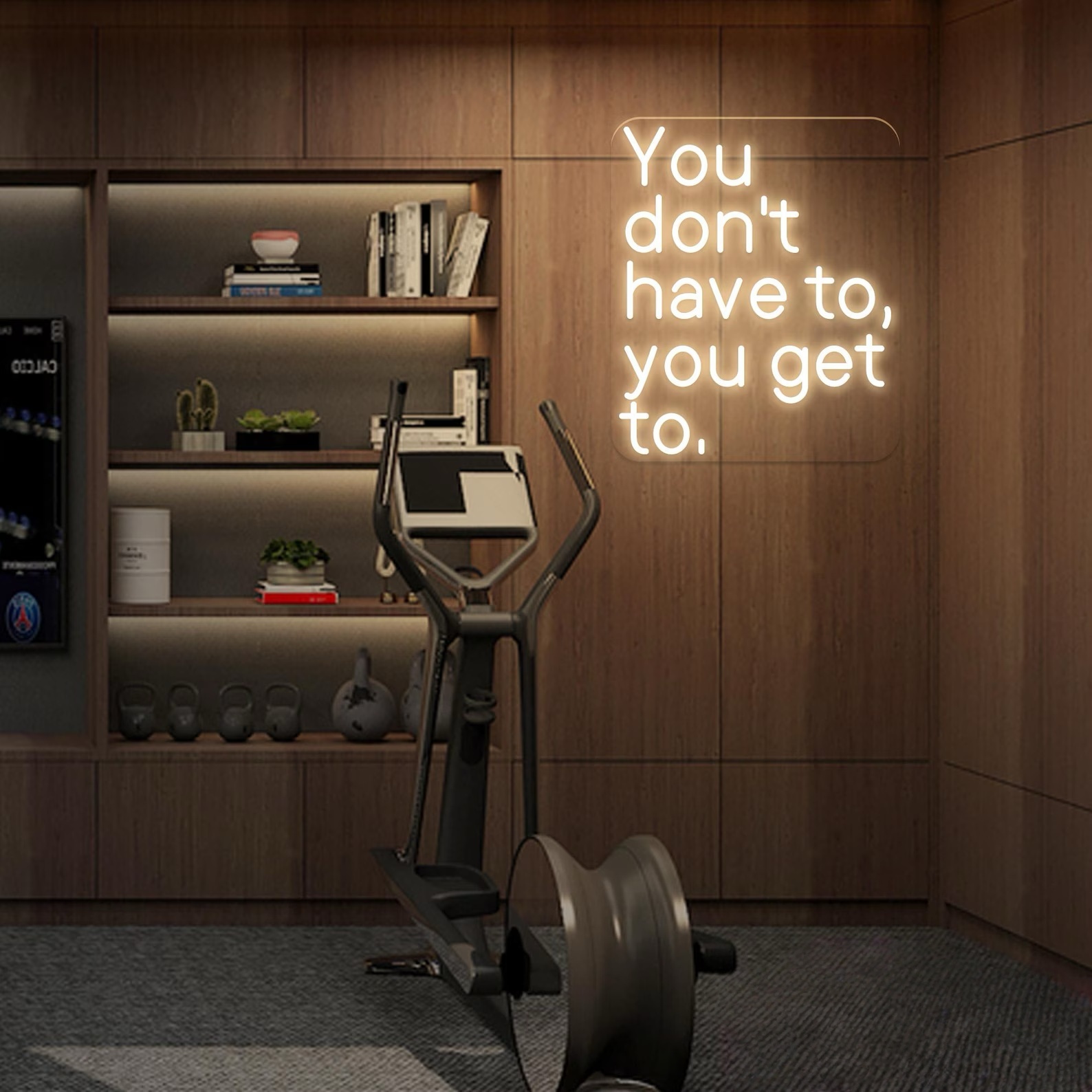 Cycling Quote - Letreiro Neon 'You Don't Have To