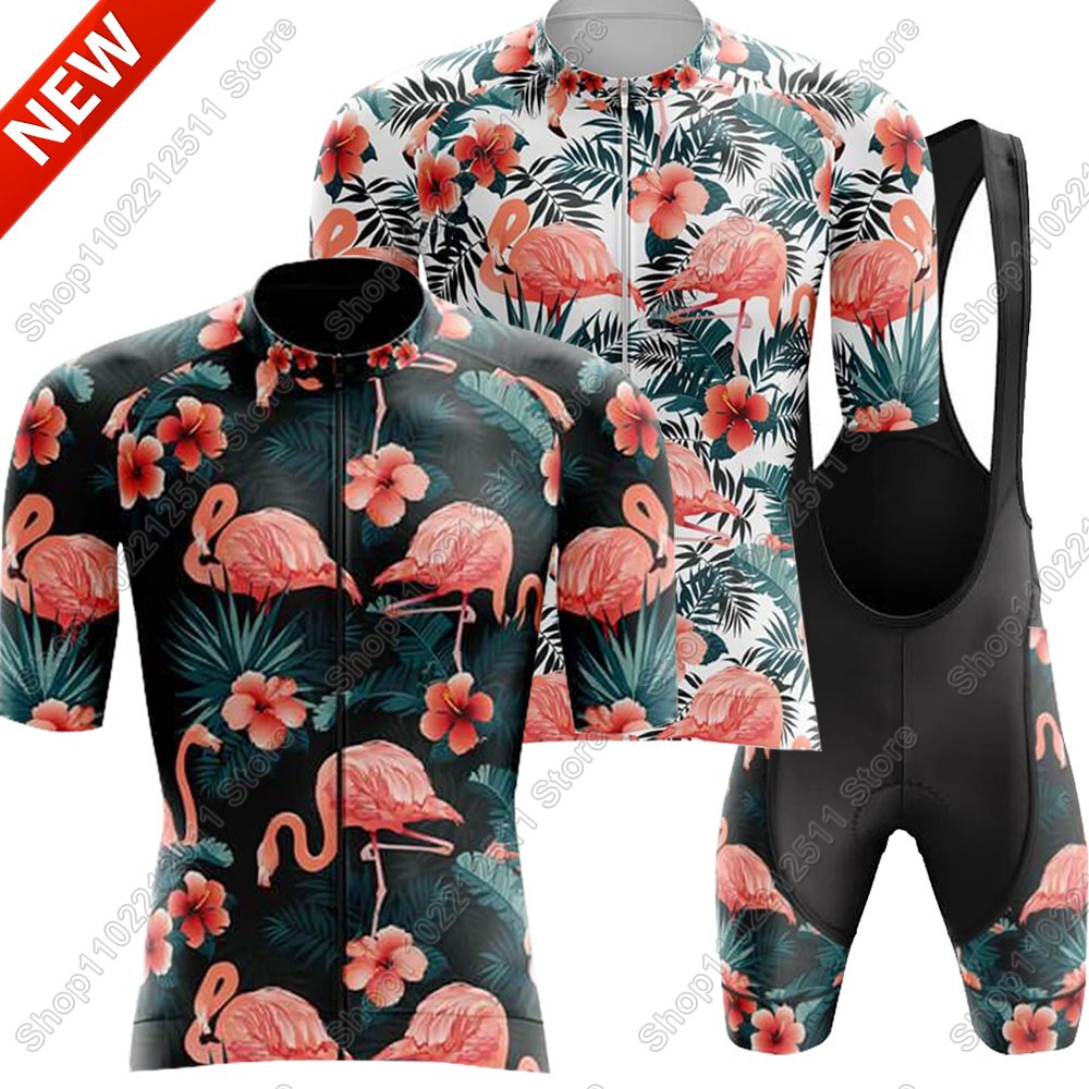 Cycling Commuter Clothing - 2025 flamingo conjunto camisa de ciclismo
