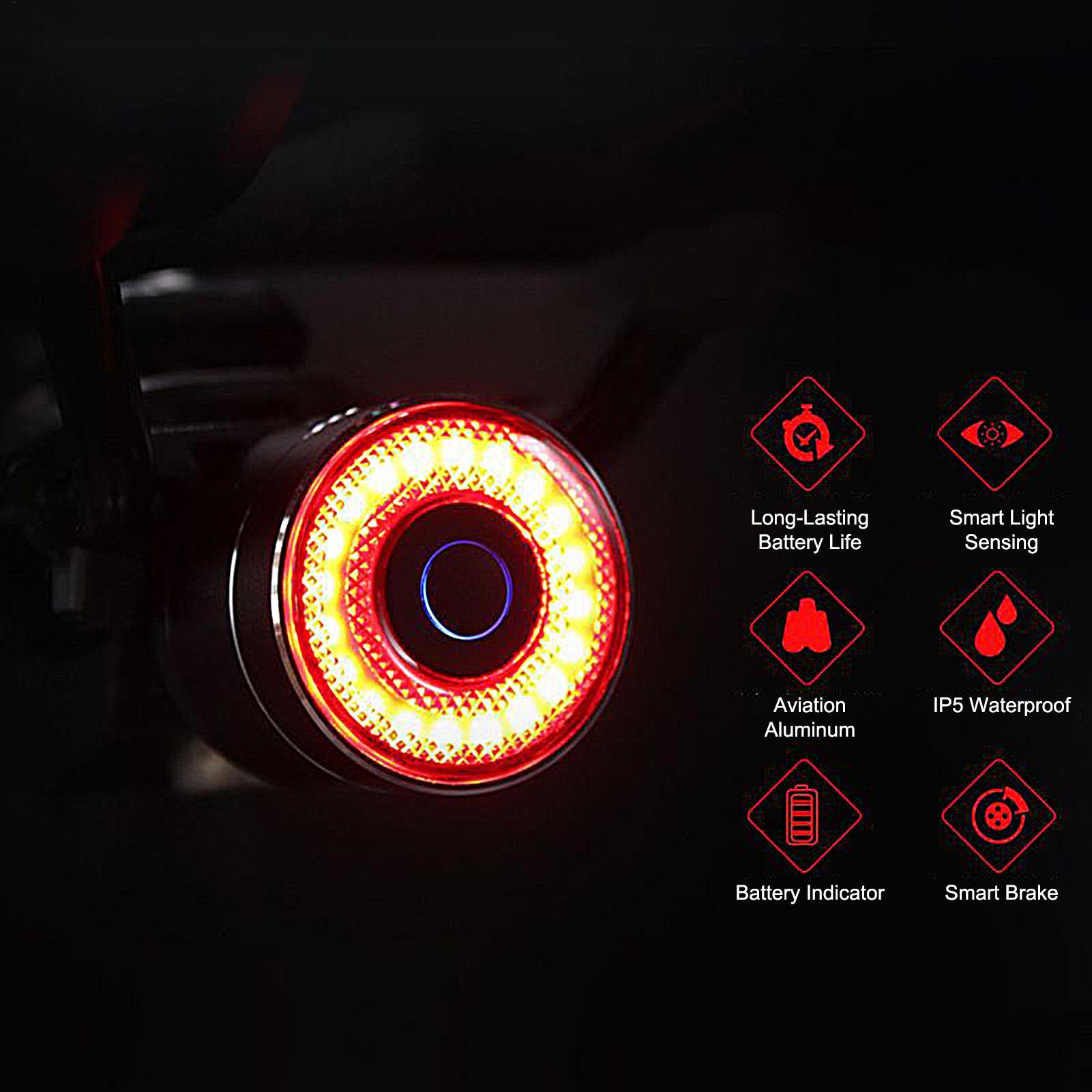 Luz de freio de bicicleta inte - Cycling Commuting avaliação e preço