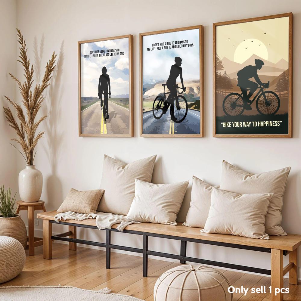 Pôster de Arte com Citação Mot - Cycling Quote avaliação e preço