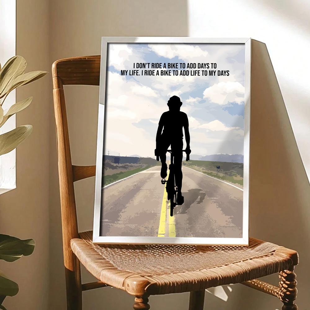 Pôster de Arte com Citação Mot - Cycling Quote avaliação e preço
