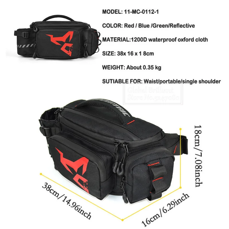 Bolsa de cintura multifunciona - Cycling Commuter Backpack Waterproof avaliação e preço