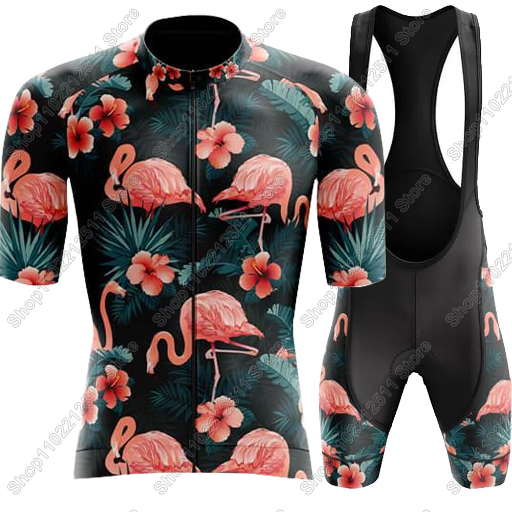 2025 flamingo conjunto camisa  - Cycling Commuter Clothing avaliação e preço